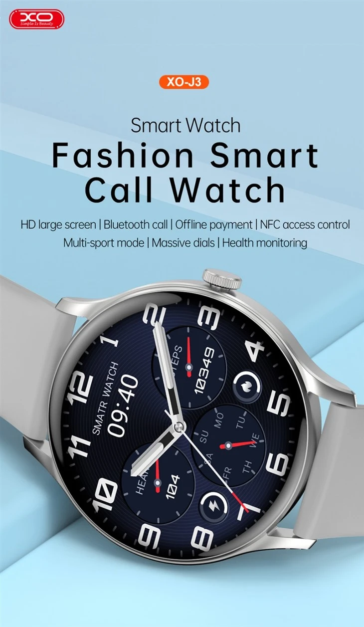 XO J3 Sunday Round Smart Sports Talking Watch